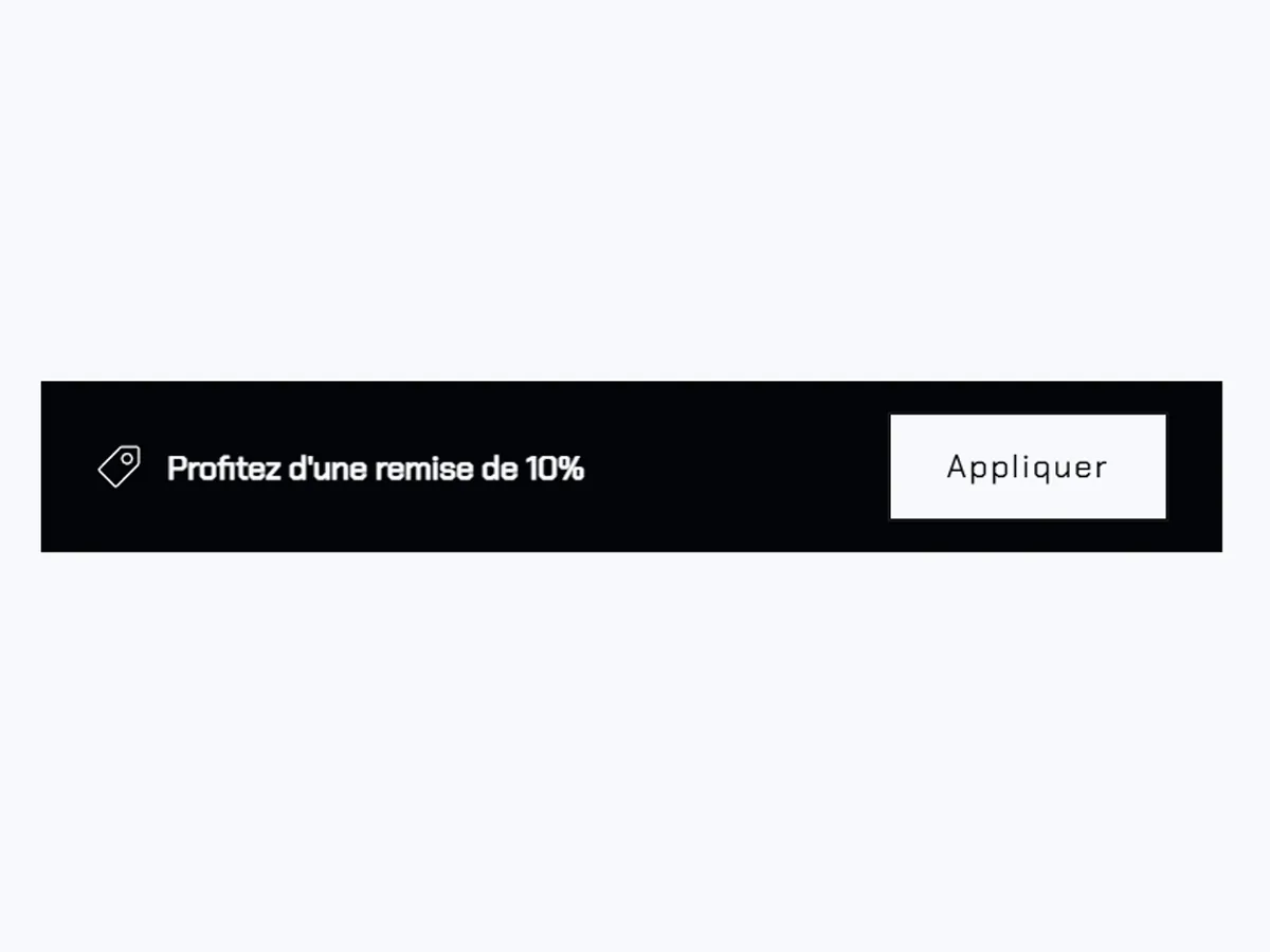 Aperçu : Code promo cliquable