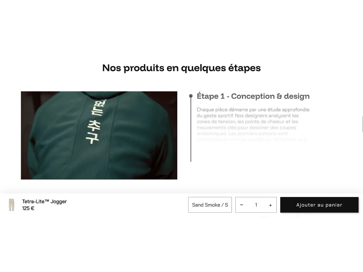 Aperçu : Sticky Add to Cart